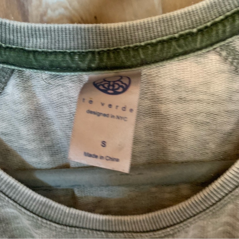 te Verde Gray Stonewashed Drawstring Sundress Size Small - Picture 4 of 5